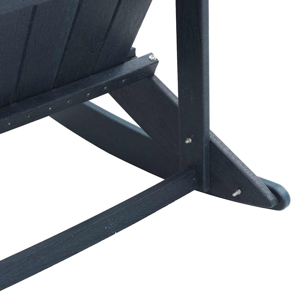 Adirondack Rocking Chair Navy Blue 92 x 73.5 x 92 cm HDPE