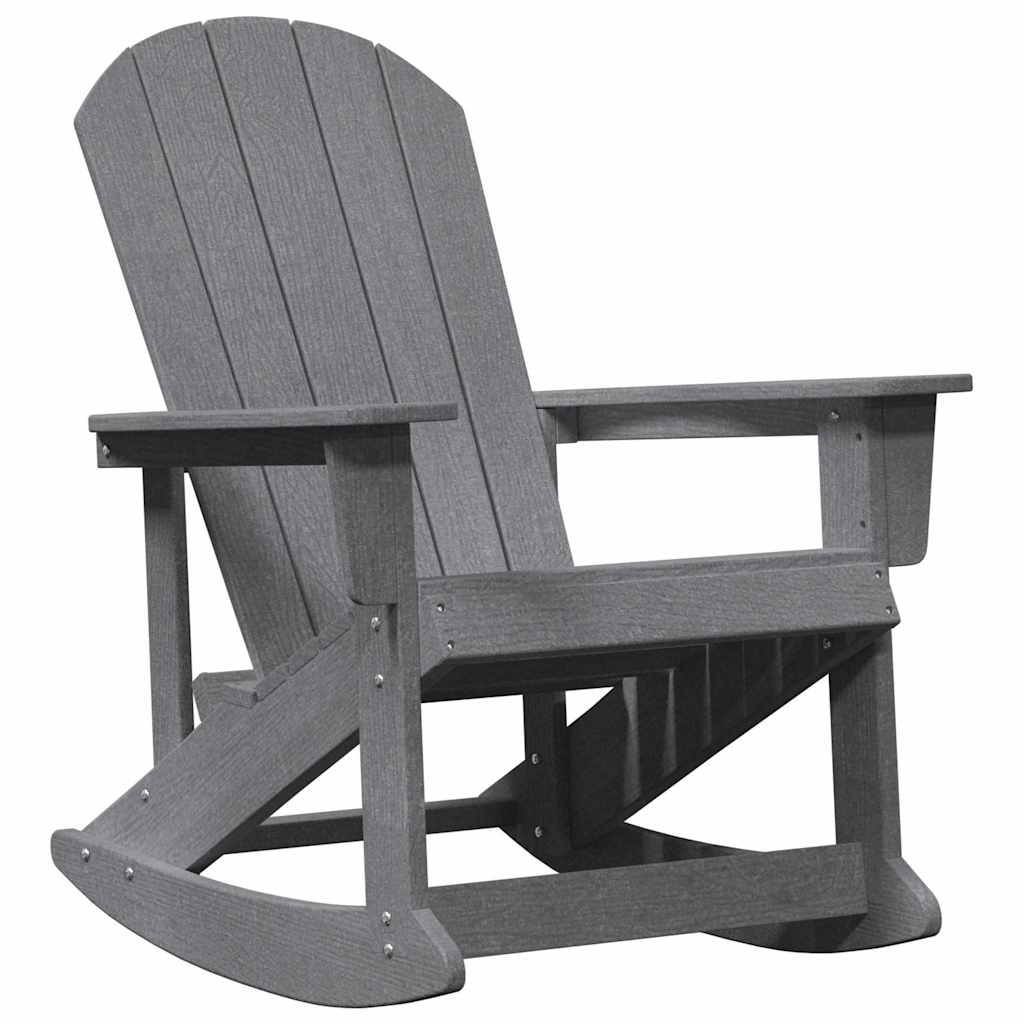Adirondack Rocking Chair Light Grey HDPE