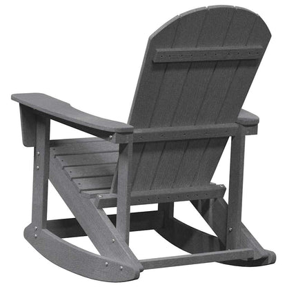 Adirondack Rocking Chair Light Grey HDPE