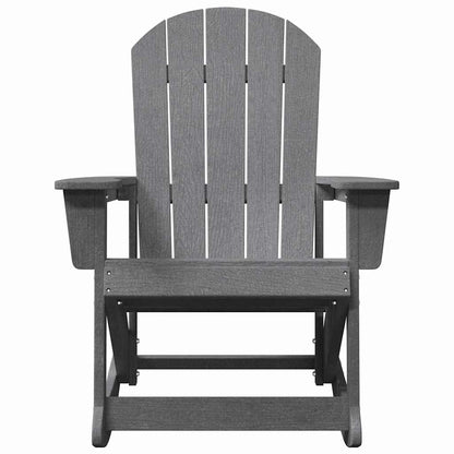Adirondack Rocking Chair Light Grey HDPE