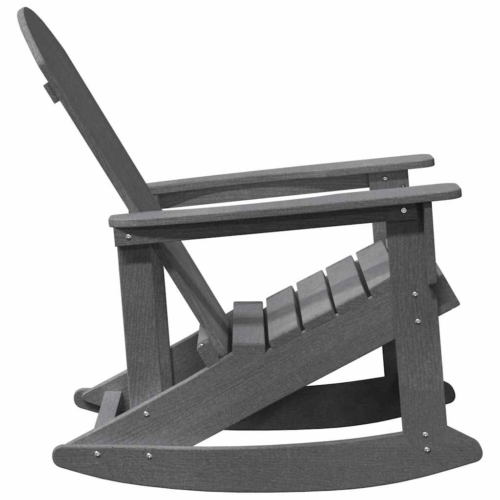 Adirondack Rocking Chair Light Grey HDPE