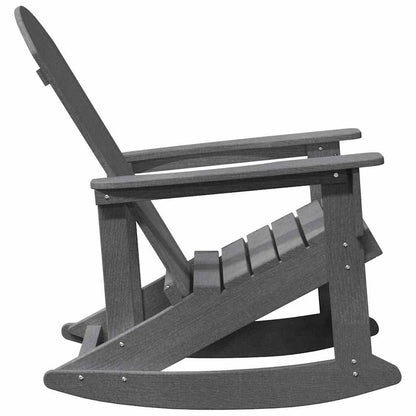 Adirondack Rocking Chair Light Grey HDPE