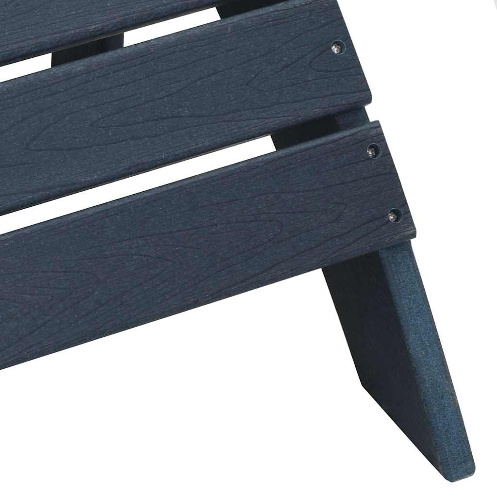 Adirondack Chair Navy Blue 82 x 74 x 92 cm HDPE