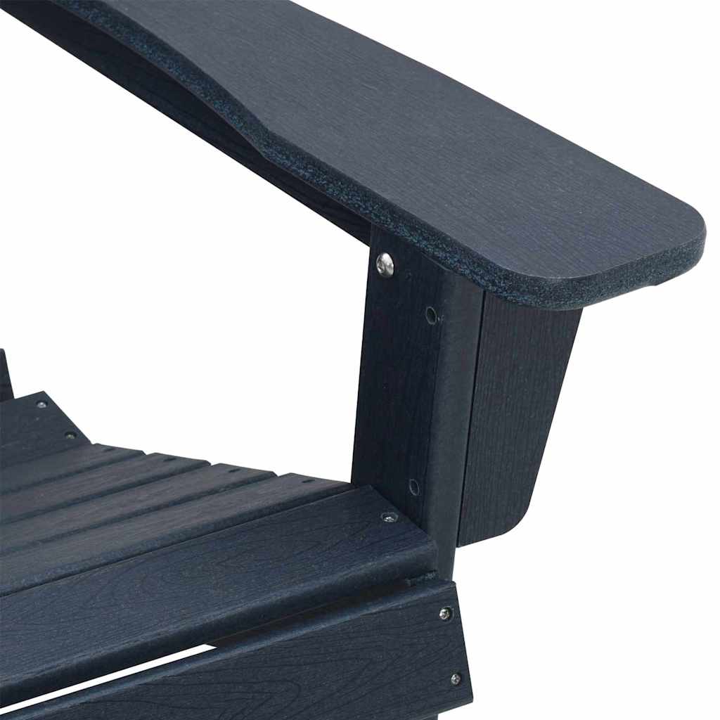 Adirondack Chair Navy Blue 82 x 74 x 92 cm HDPE