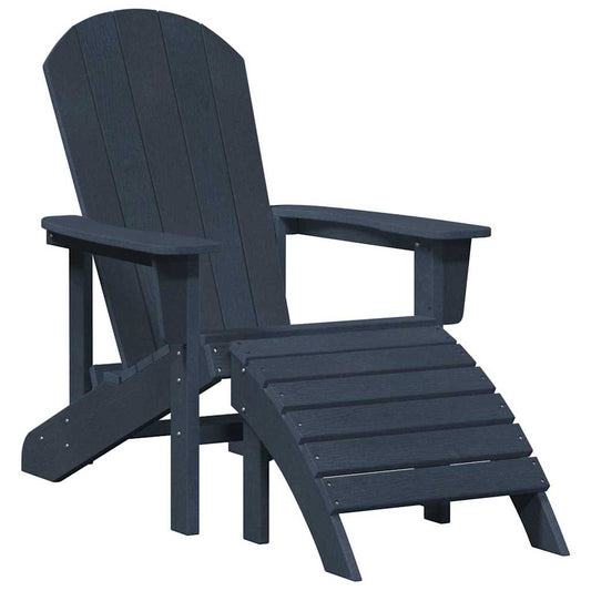 Adirondack Chair Navy Blue HDPE