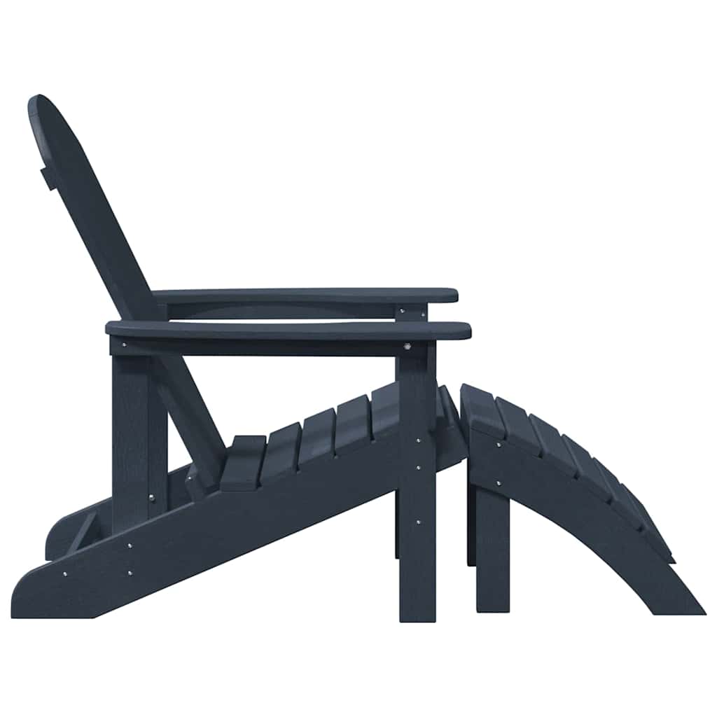 Adirondack Chair Navy Blue 82 x 74 x 92 cm HDPE