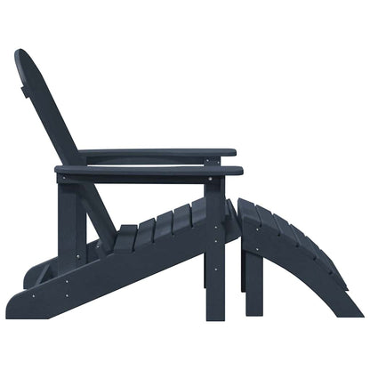 Adirondack Chair Navy Blue 82 x 74 x 92 cm HDPE