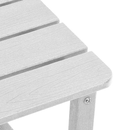 Adirondack Side Table White 38 x 38 x 46 cm HDPE