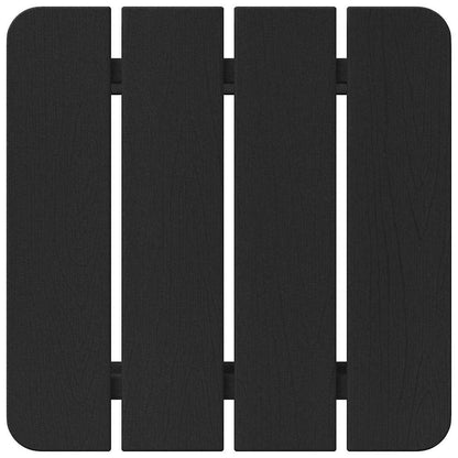 Adirondack Side Table Black 38 x 38 x 46 cm HDPE