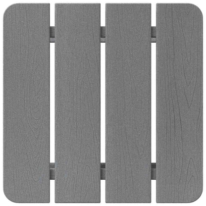 Side Table Light Grey 38 x 38 x 46 cm Polyethylene