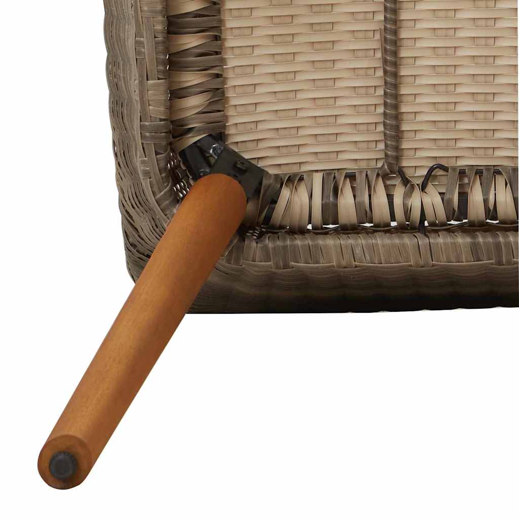 Garden Chair 2 pcs Black 62.5 x 55 x 82 cm Poly Rattan