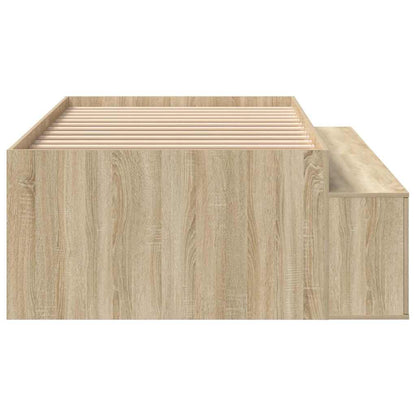 Bed Frame with Drawer Sonoma Oak 90 x 200 cm Engineered Wood