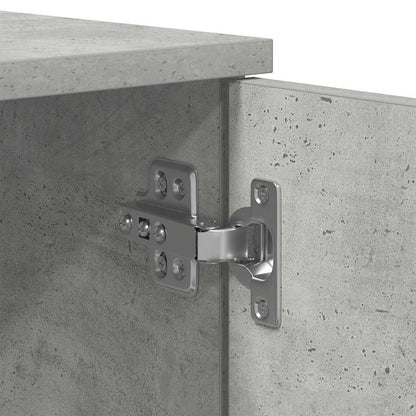 Bed Frame with Drawer Concrete Grey 90 x 200 cm Engineered Wood