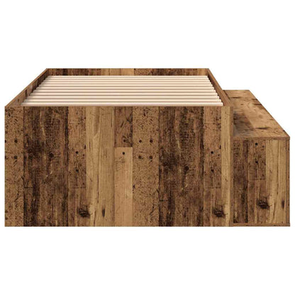 Bed Frame with Drawer Old Wood 90 x 200 cm Engineered Wood