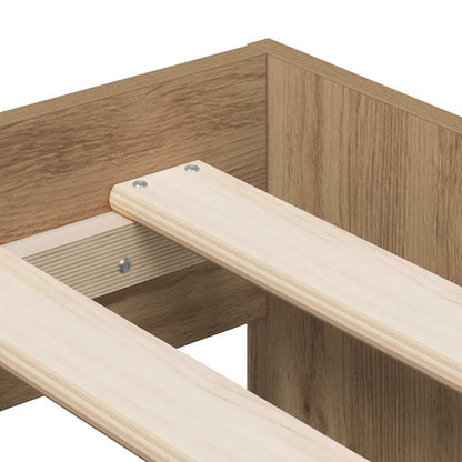 Bed Frame with Drawer Artisan Oak 90 x 200 cm Engineered Wood