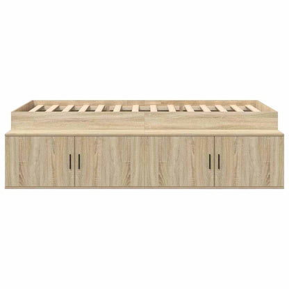 Bed Frame with Drawer Sonoma Oak 80 x 200 cm Engineered Wood