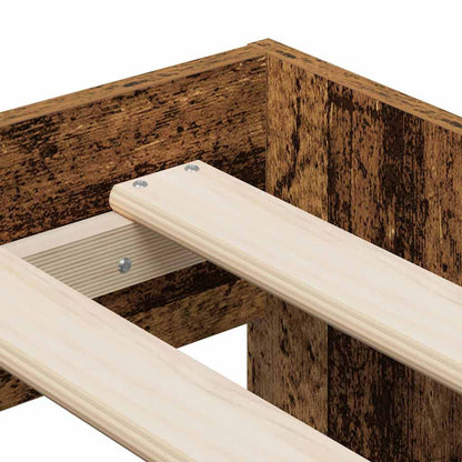 Bed Frame with Drawer Old Wood 80 x 200 cm Engineered Wood