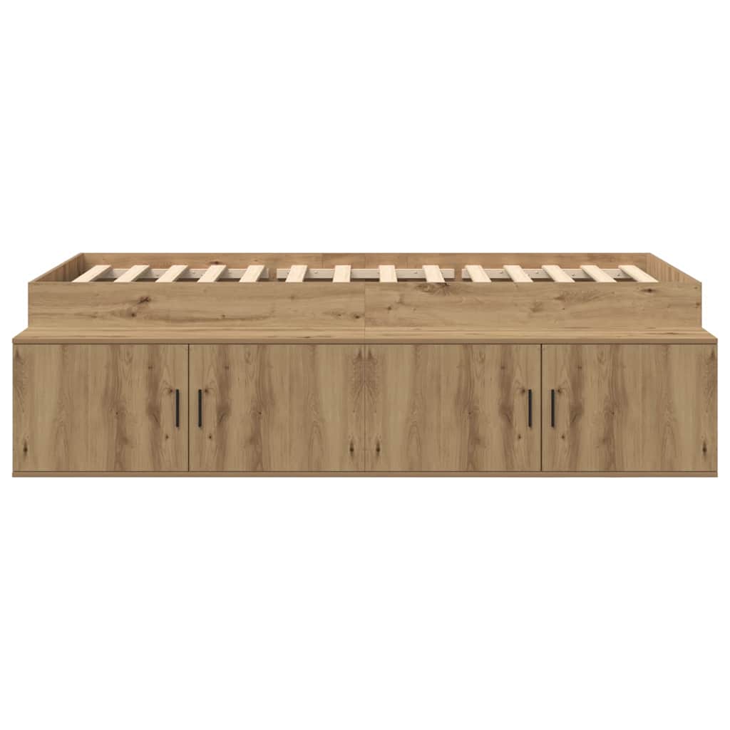 Bed Frame with Drawer Artisan Oak 80 x 200 cm Engineered Wood