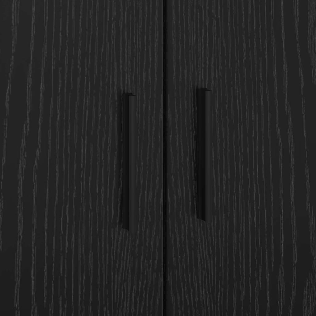 Bed Frame with Drawer Black Oak 90 x 190 cm Engineered Wood