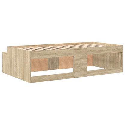 Bed Frame with Drawer Sonoma Oak 90 x 190 cm Engineered Wood