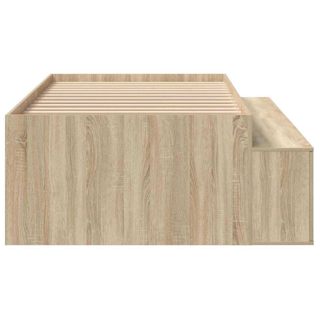 Bed Frame with Drawer Sonoma Oak 90 x 190 cm Engineered Wood