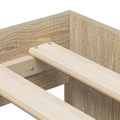 Bed Frame with Drawer Sonoma Oak 70 x 190 cm Engineered Wood