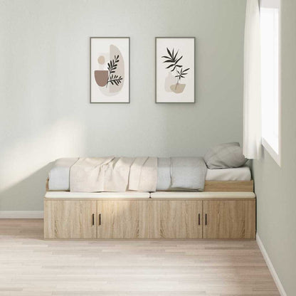 Bed Frame with Drawer Sonoma Oak 70 x 190 cm Engineered Wood