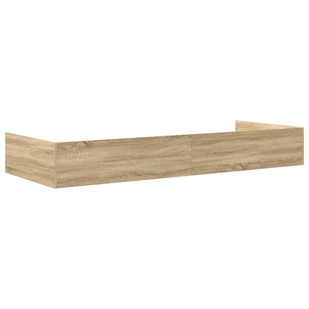 Bed Frame with Drawer Sonoma Oak 98.5 x 200 cm Engineered Wood