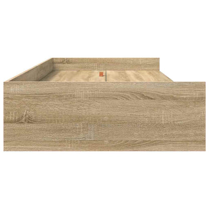 Bed Frame with Drawer Sonoma Oak 98.5 x 200 cm Engineered Wood