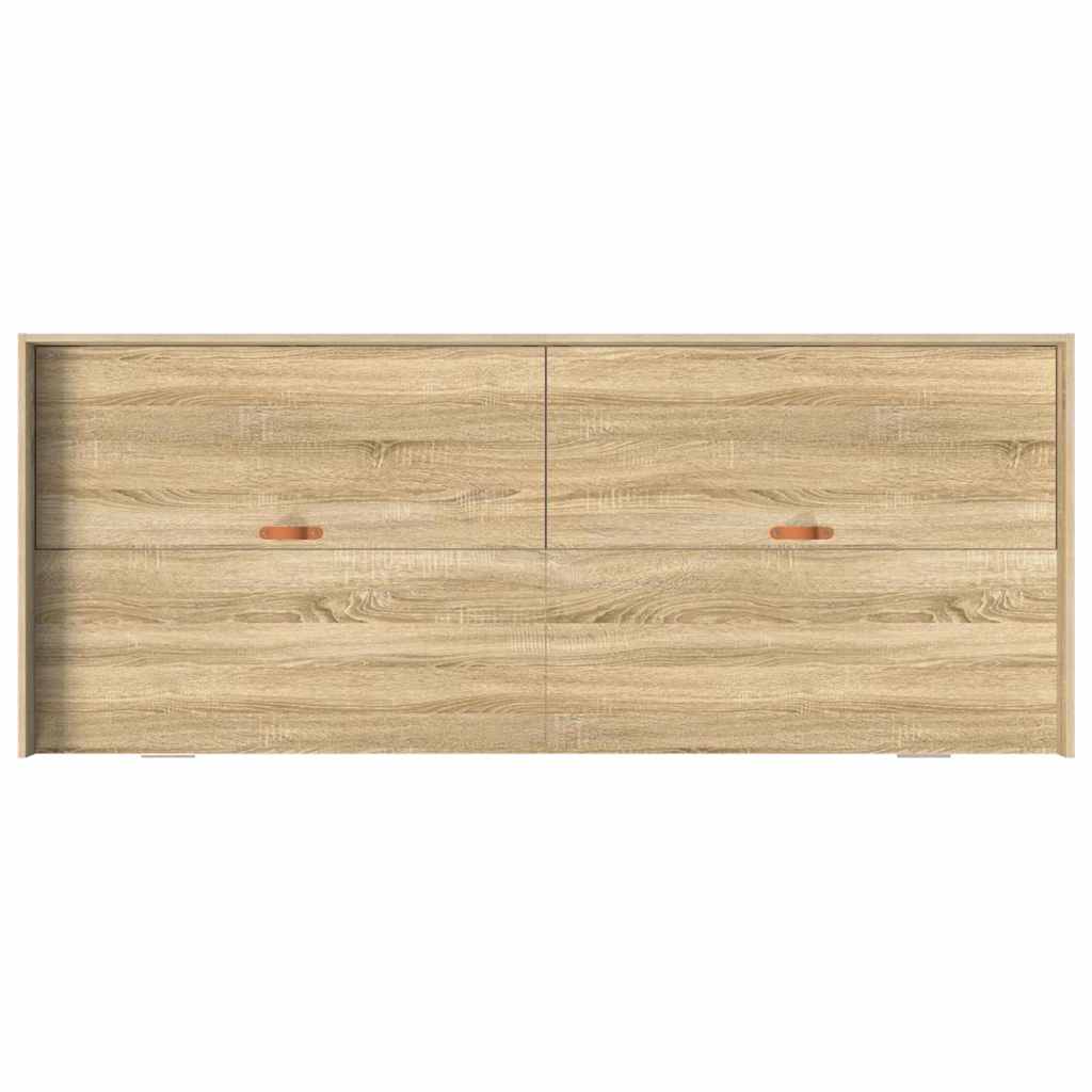 Bed Frame with Drawer Sonoma Oak 98.5 x 200 cm Engineered Wood