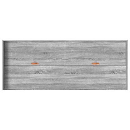 Bed Frame with Drawer Grey Sonoma 98.5 x 200 cm Engineered Wood