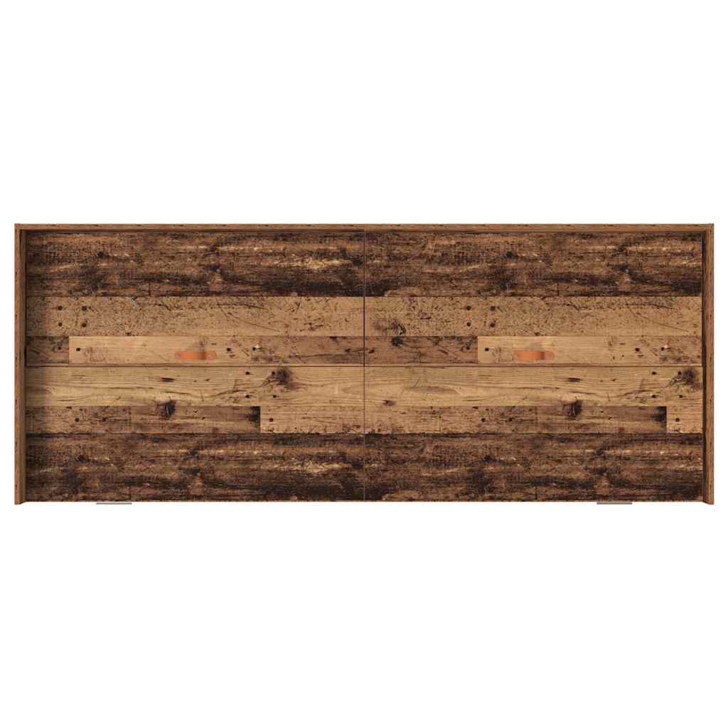 Bed Frame with Headboard Old Wood 98.5 x 200 cm Engineered Wood