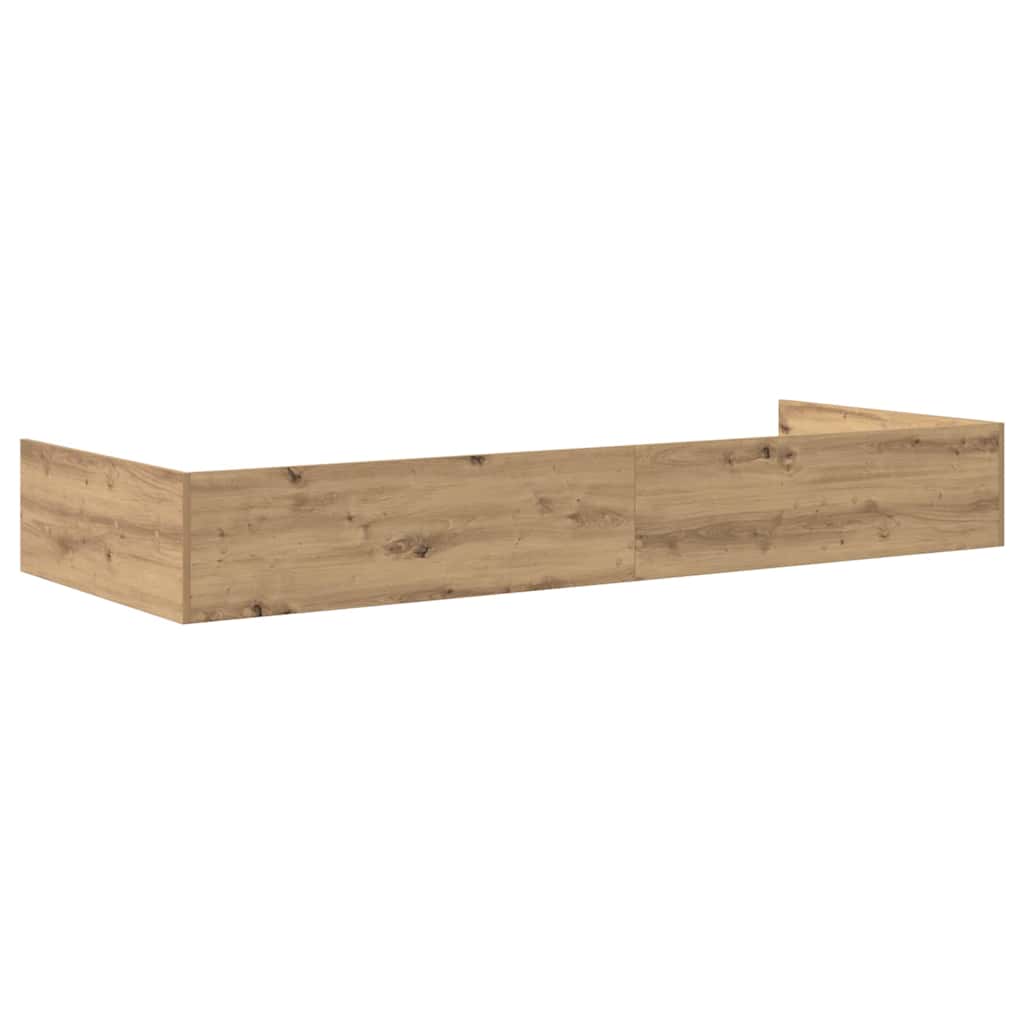 Bed Frame with Drawer Artisan Oak 98.5 x 200 cm Engineered Wood