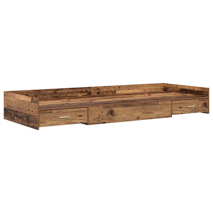 Bed Frame with Headboard Old Wood 80 x 200 cm Engineered Wood