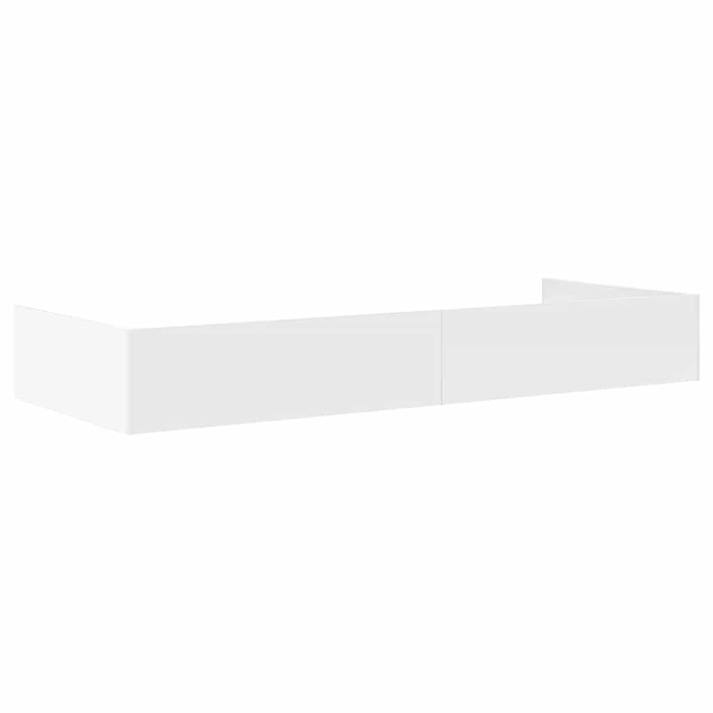 Bed Frame with Headboard White 90 x 190 cm Engineered Wood