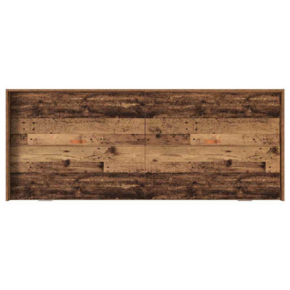 Bed Frame with Headboard Old Wood 90 x 190 cm Engineered Wood