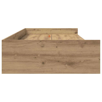 Bed Frame with Drawer Artisan Oak 90 x 190 cm Engineered Wood