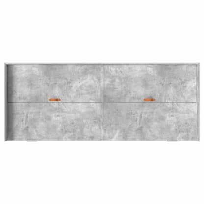 Bed Frame with Drawer Concrete Grey 75 x 190 cm Engineered Wood