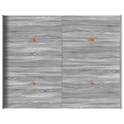 Storage Bed Frame Grey Sonoma 160 x 200 cm Engineered Wood