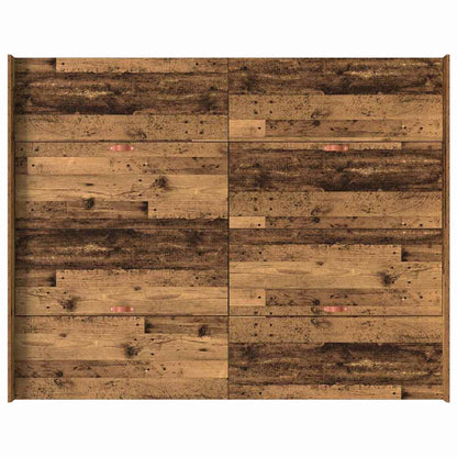 Storage Bed Frame Old Wood 140 x 200 cm Engineered Wood