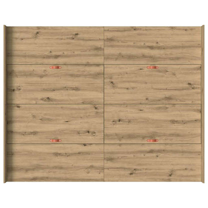 Storage Bed Frame Artisan Oak 140 x 200 cm Engineered Wood