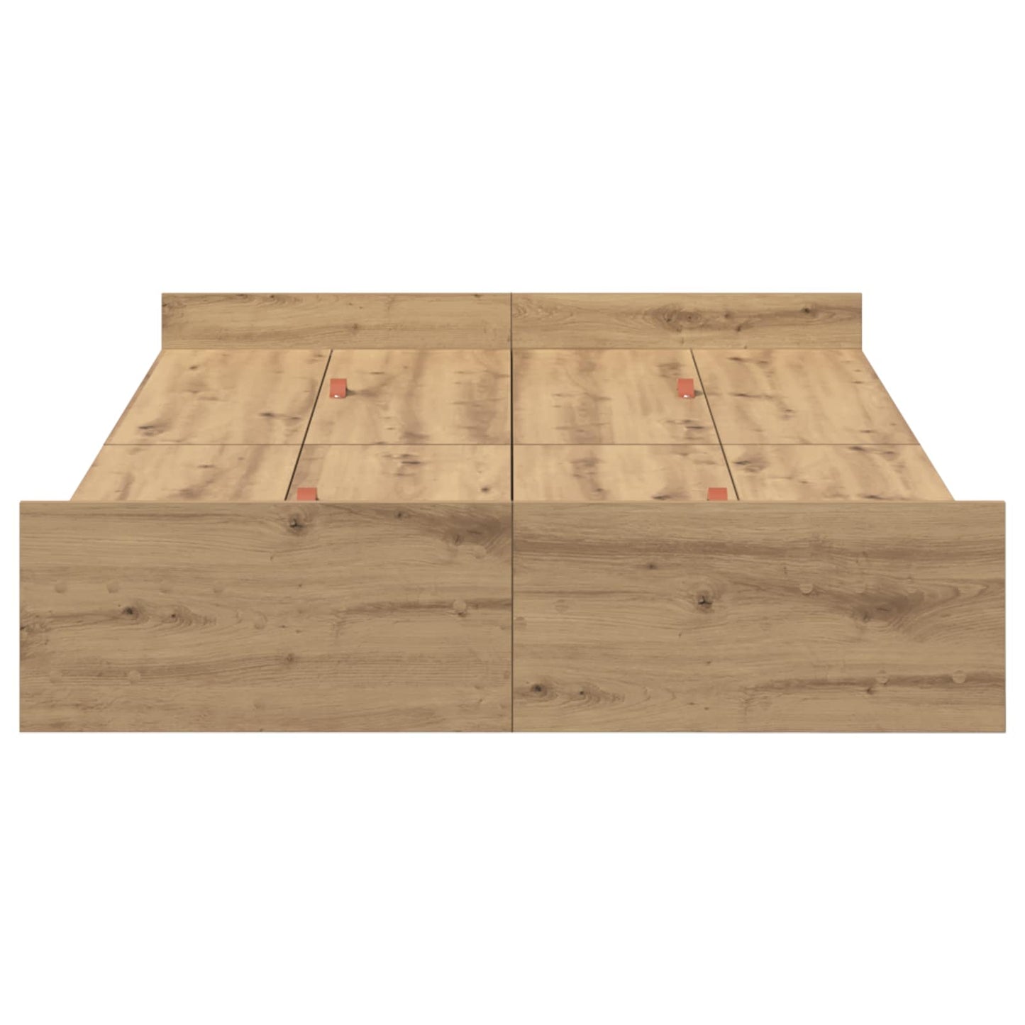 Storage Bed Frame Artisan Oak 120 x 200 cm Engineered Wood