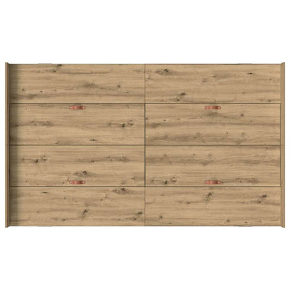Storage Bed Frame Artisan Oak 120 x 190 cm Engineered Wood