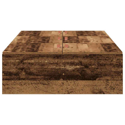 Storage Bed Frame Old Wood 80 x 200 cm Engineered Wood