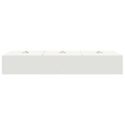 Storage Bed Frame White 100 x 200 cm Engineered Wood