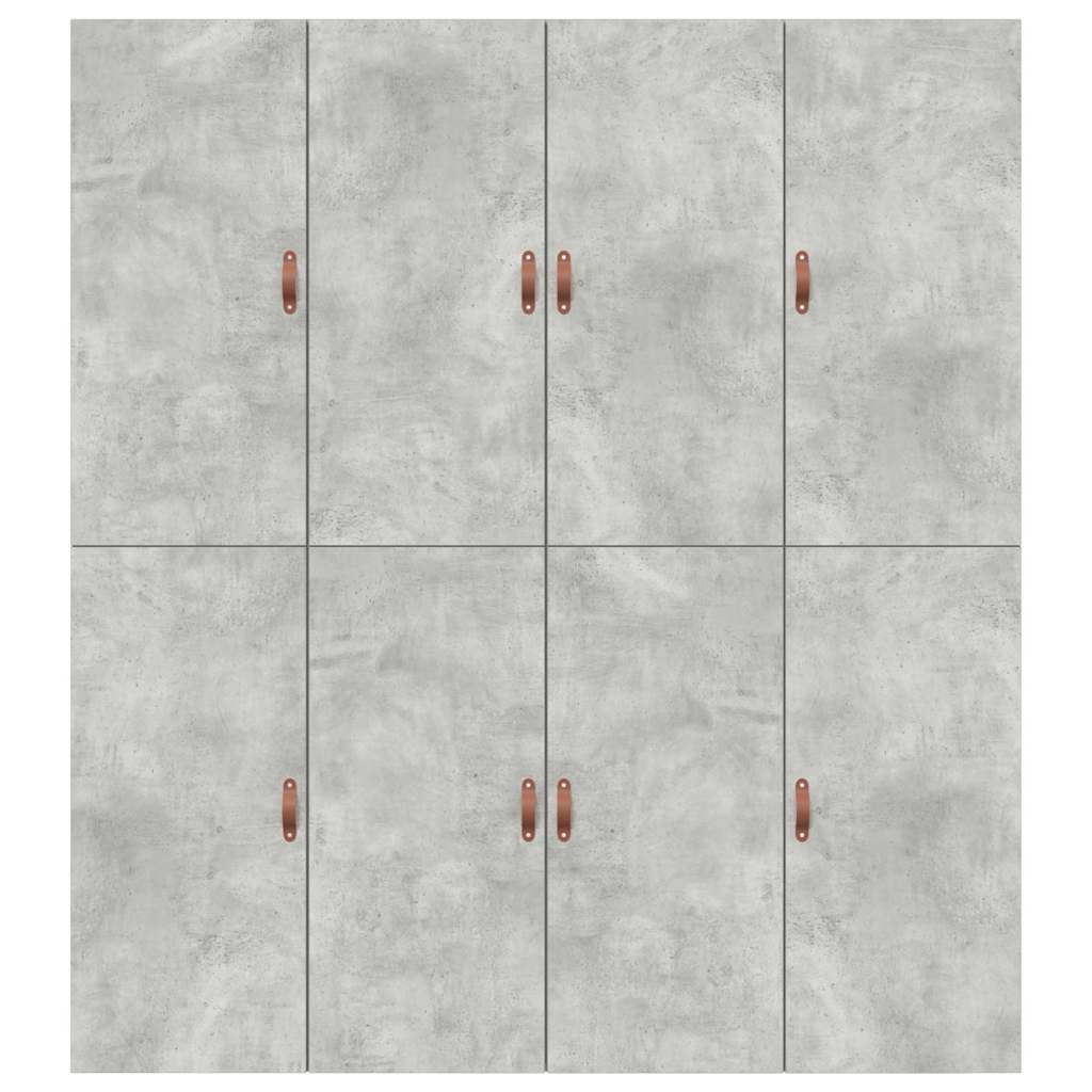 Storage Bed Frame Concrete Grey 200 x 200 cm Engineered Wood