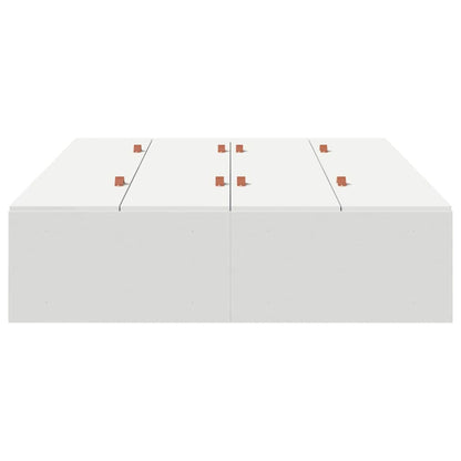 Storage Bed Frame White 120 x 200 cm Engineered Wood
