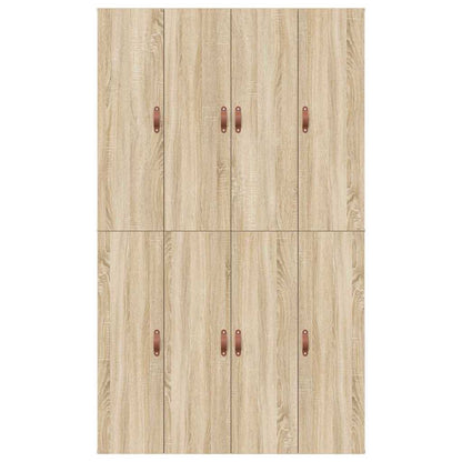 Storage Bed Frame Sonoma Oak 120 x 200 cm Engineered Wood