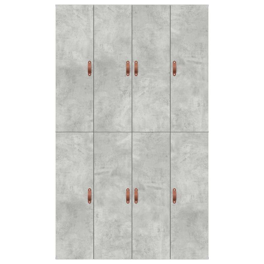 Storage Bed Frame Concrete Grey 120 x 200 cm Engineered Wood