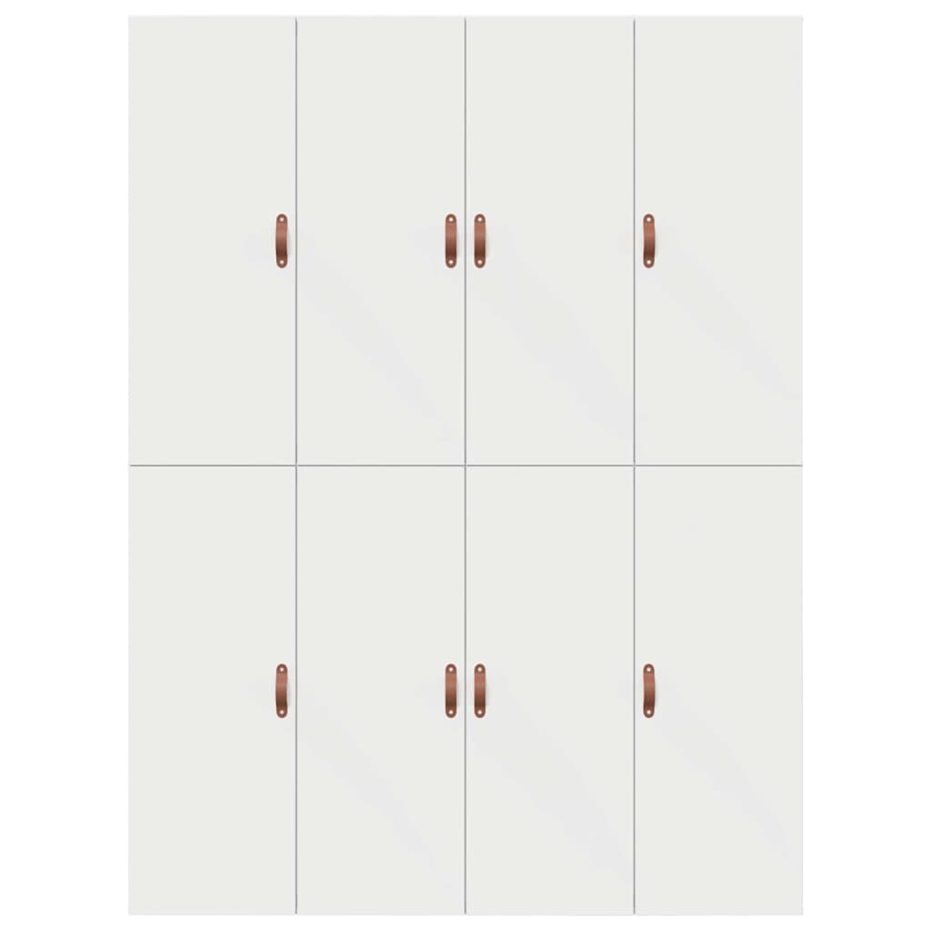Storage Bed Frame White 150 x 200 cm Engineered Wood